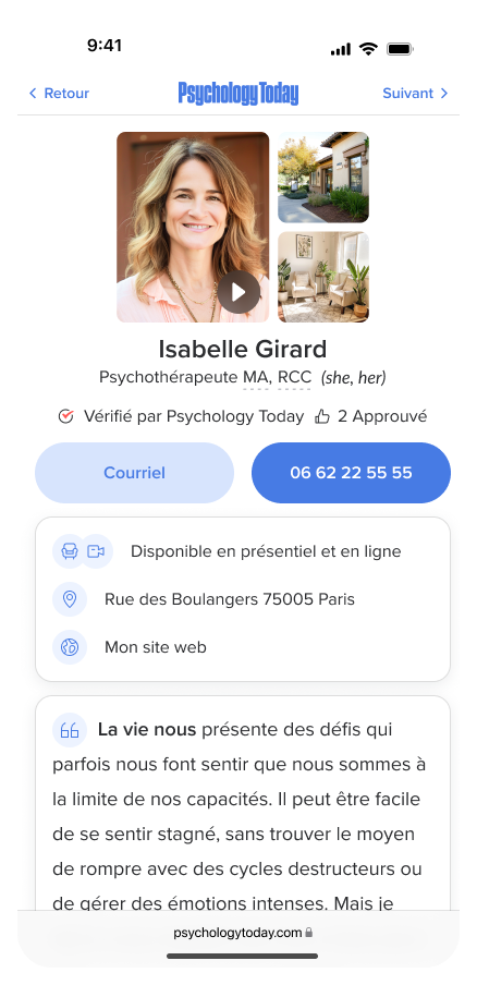 Présentez votre cabinet